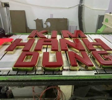 Làm biển hiệu Kim Thanh Dung