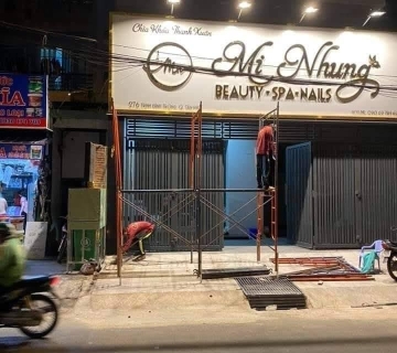 Làm biển hiệu spa beauty Mi Nhung