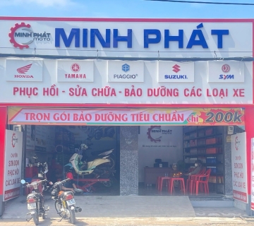 Biển hiệu sửa chữa xe máy Minh Phát